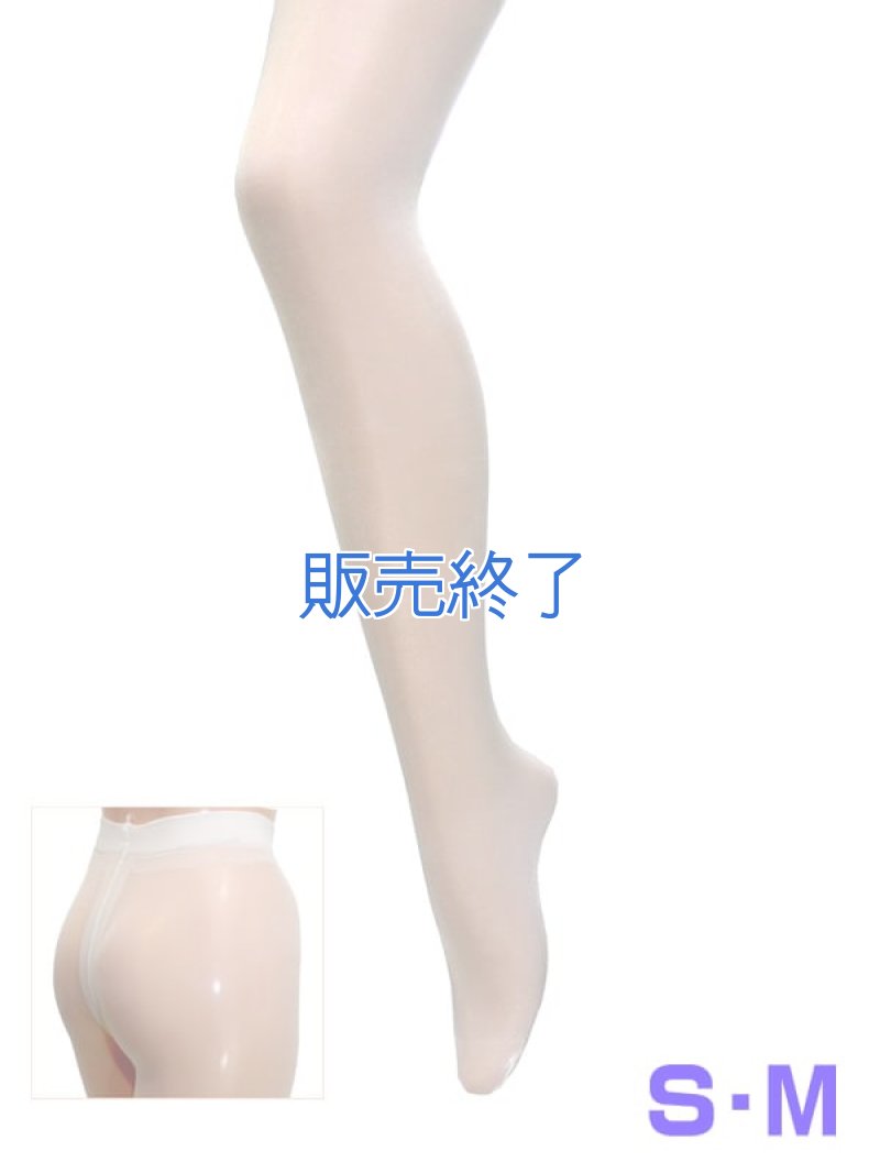 光沢グロス 薄手20デニール パンティストッキング・白