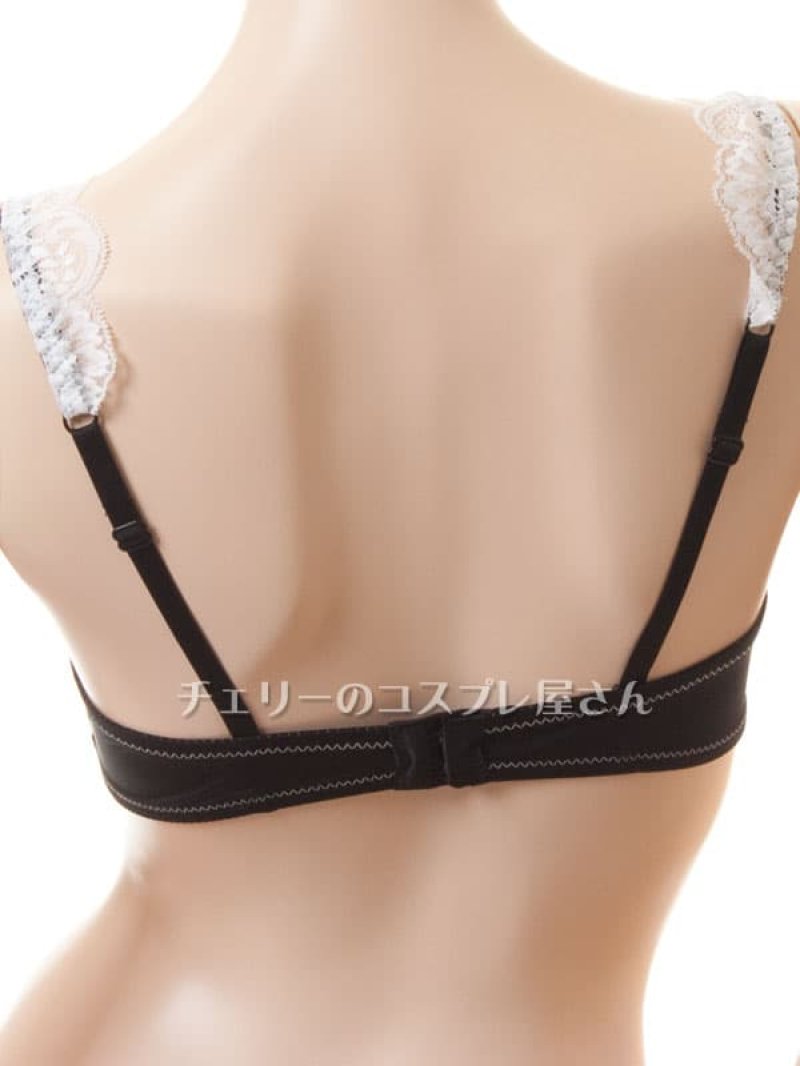 エレガントなセミシースルー ノンパッド ワイヤー入りブラセット・白17