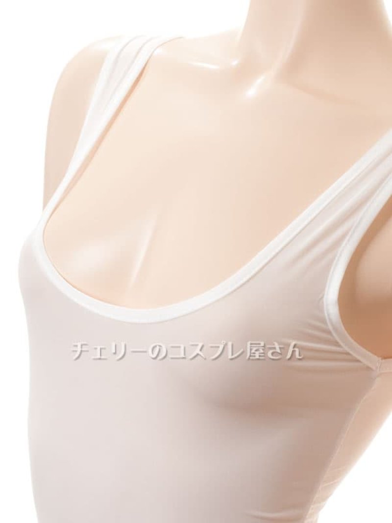 あいちゃう!オープンクロッチ ハイレグ レオタード・白8