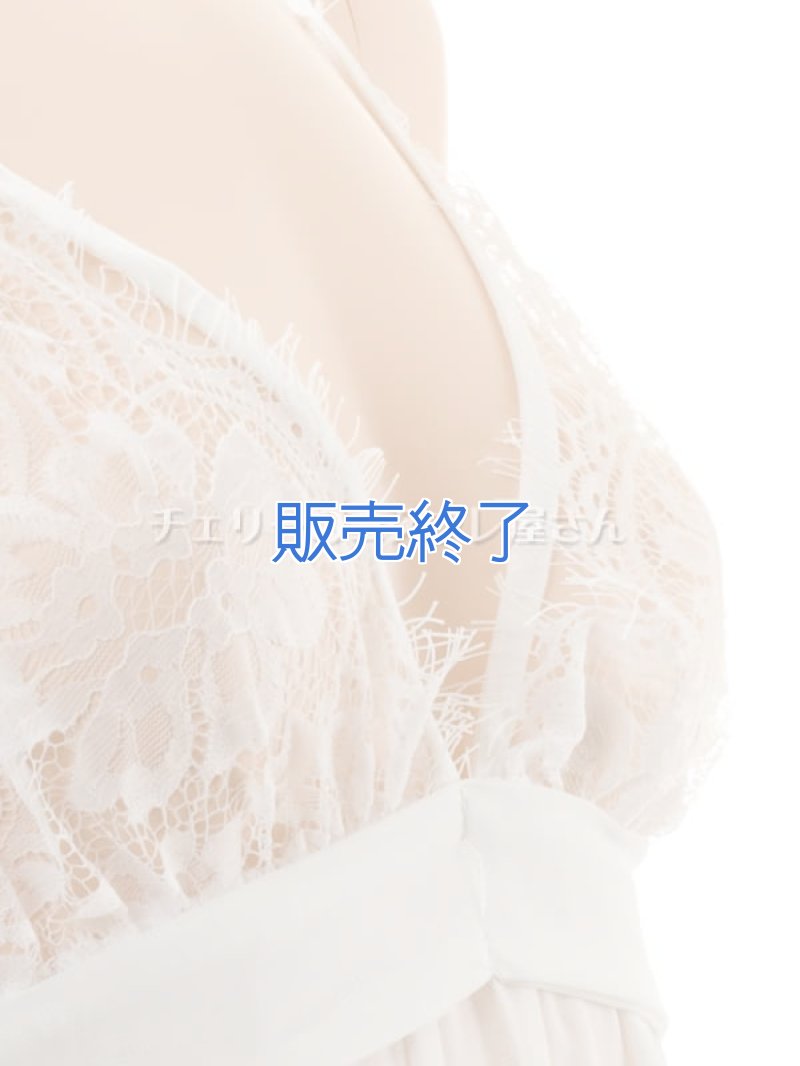 背中で結ぶ するりと脱げるベビードール・白13