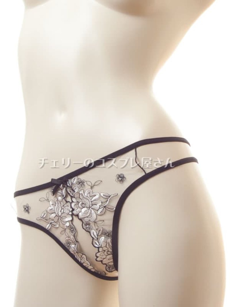 エレガント オープンクロッチ ハーフバック ショーツ6