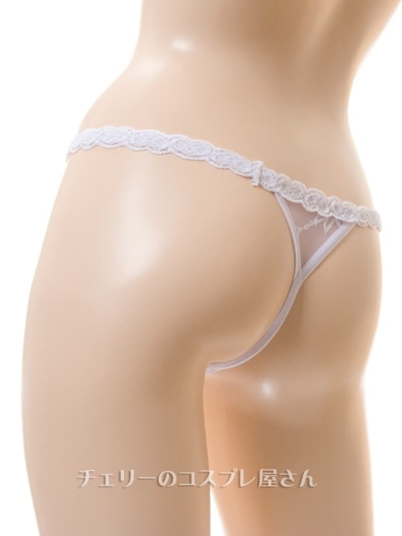 ハートストリング ローライズTバック・白/薄紫9