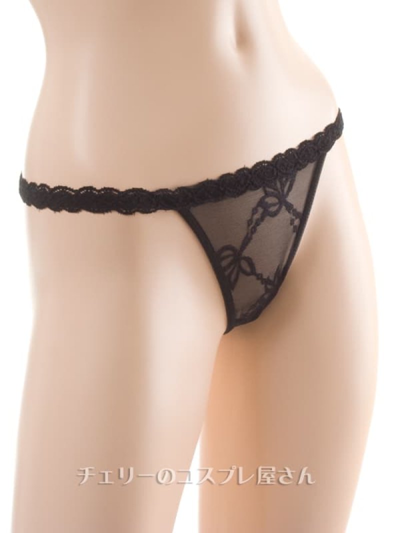 ハートストリング ローライズTバック・黒6