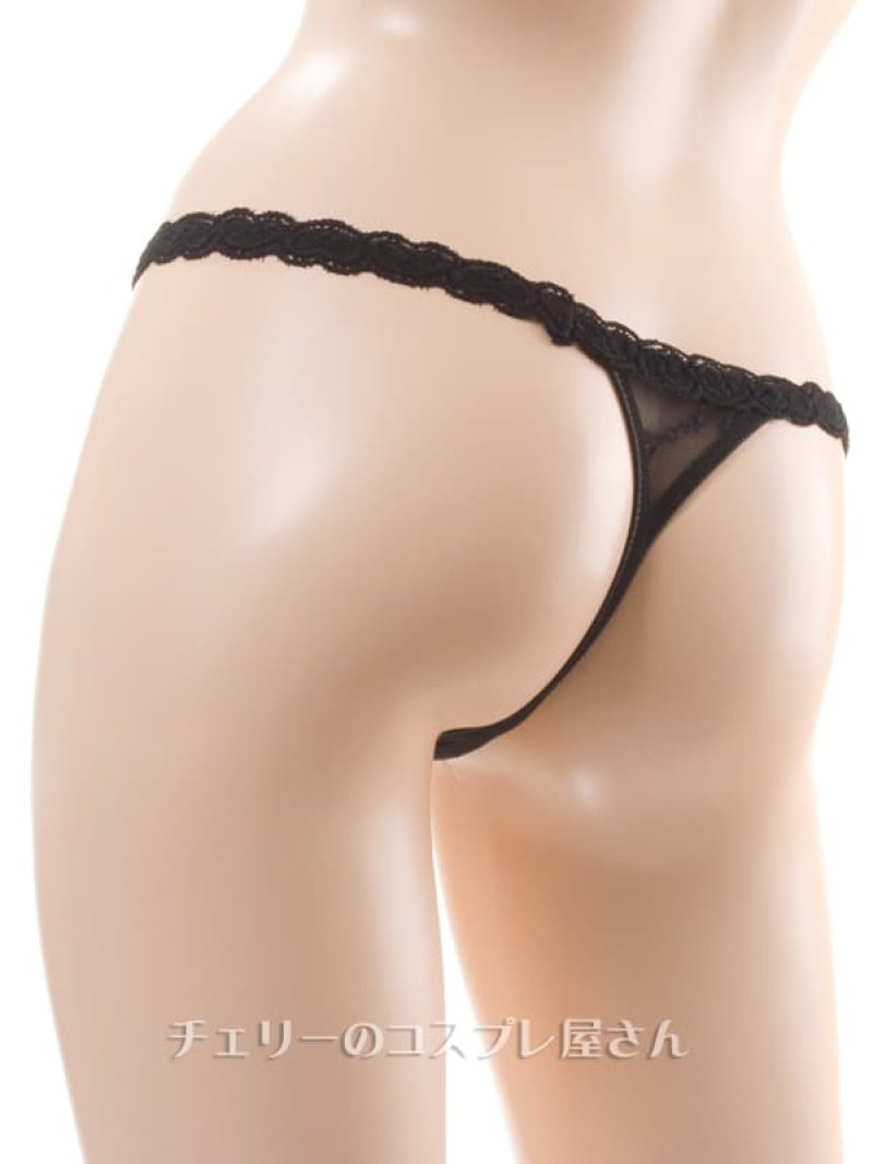 ハートストリング ローライズTバック・黒8