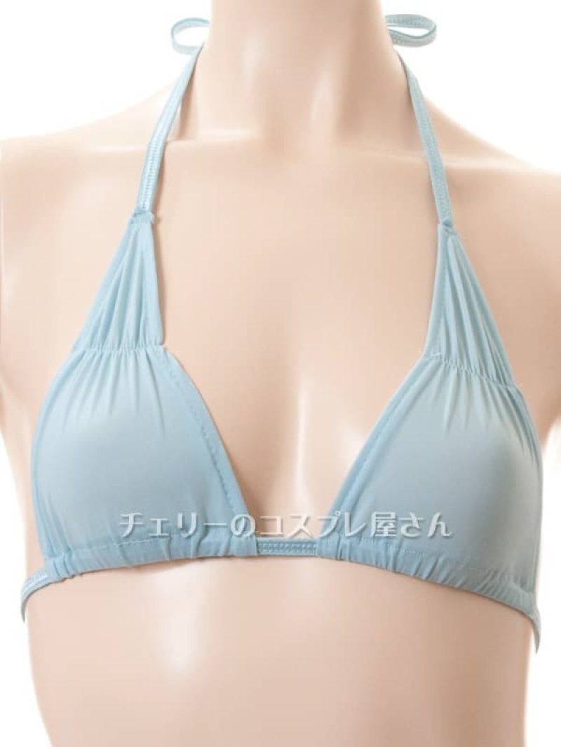 濡れると透けちゃう!さらさらシースルービキニ・ブルーグレー6