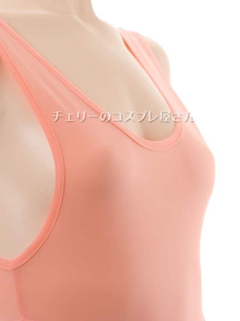 超ハイレグ レオタード・サーモンピンク12