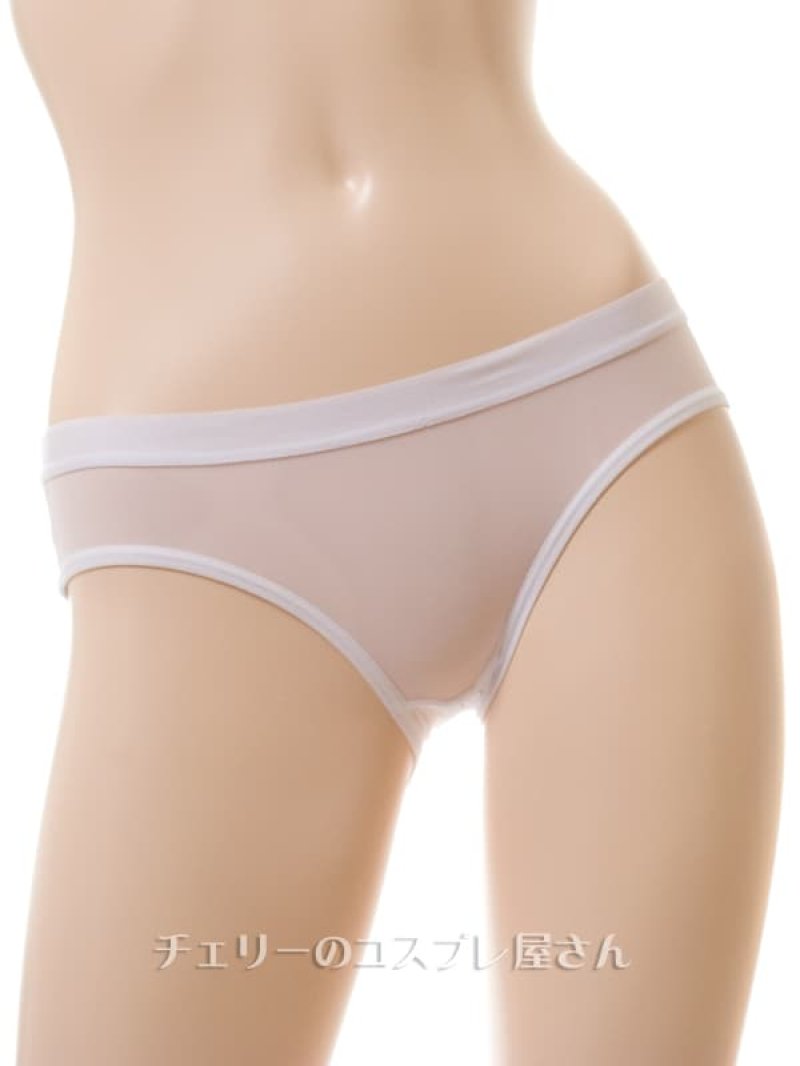 えっ!後ろがぱっくり フルバック オープンクロッチショーツ・白4