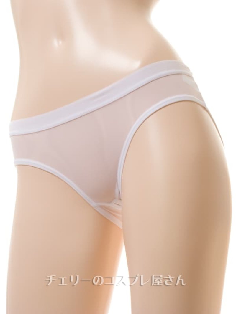 えっ!後ろがぱっくり フルバック オープンクロッチショーツ・白5