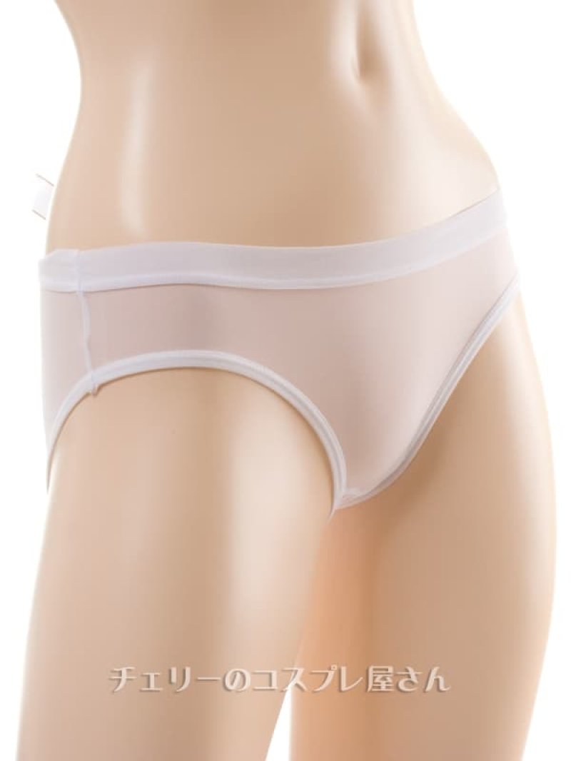 えっ!後ろがぱっくり フルバック オープンクロッチショーツ・白6