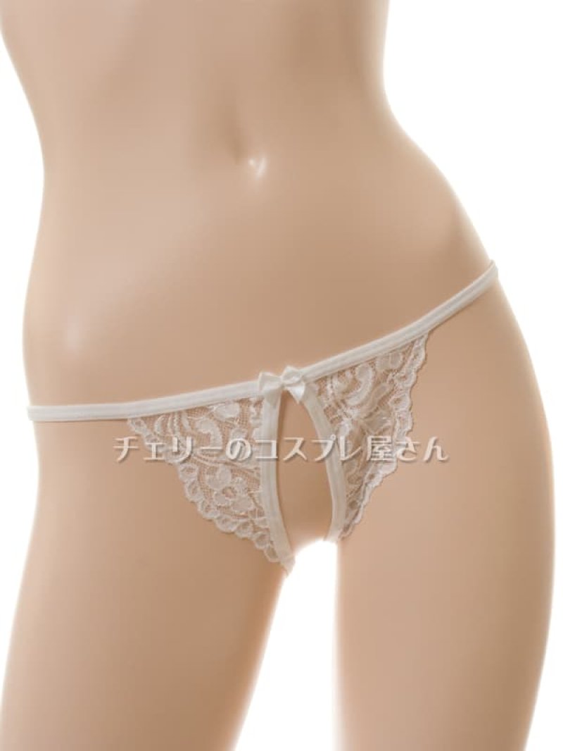 見せちゃいます!ワイヤー入 オープンバストのベビードール・白18