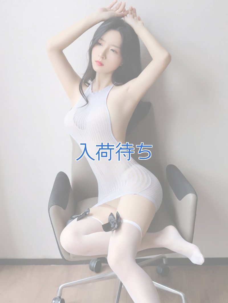 ボディフィット ストライプシースルーストレッチ バックレスドレス・グレー1
