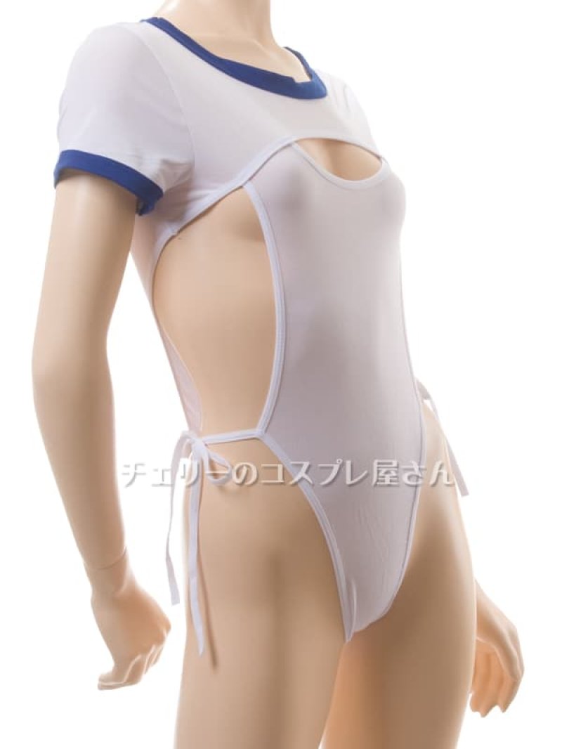 ボタンであいちゃう!オープンクロッチ ハイレグ体操服9