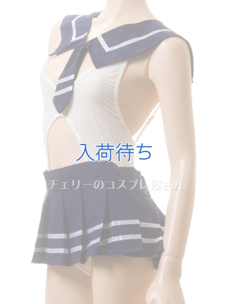 脱いだらすごい!ワイドオープンクロッチのテディセーラー服5