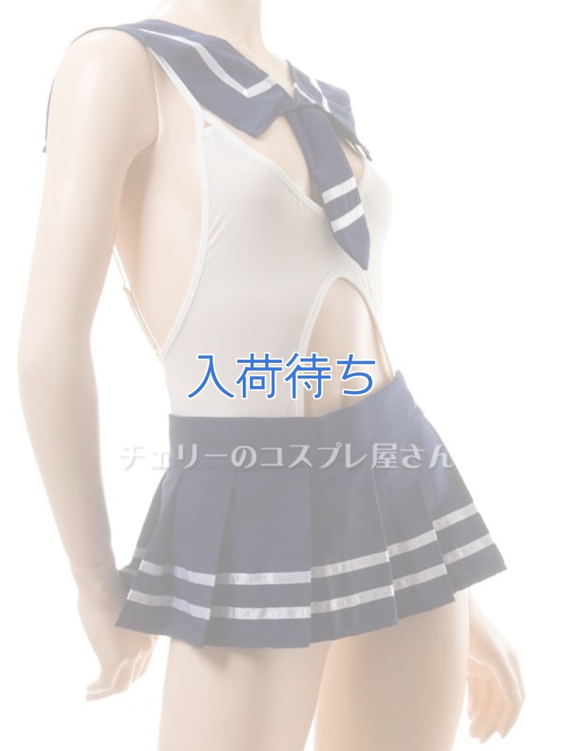 脱いだらすごい!ワイドオープンクロッチのテディセーラー服6