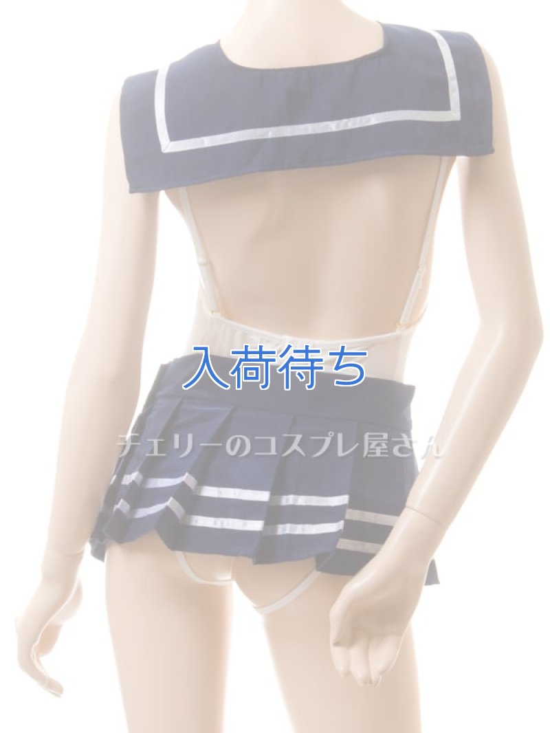 脱いだらすごい!ワイドオープンクロッチのテディセーラー服7