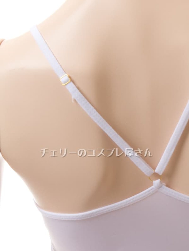 のびのびストレッチ ボディフィット ワンピースドレス・白14