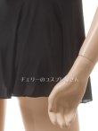 のびのびストレッチ ボディフィット ワンピースドレス・黒14