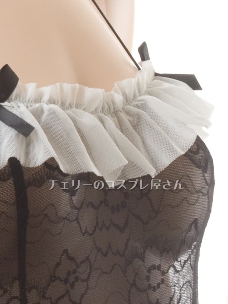 ボタンであいちゃう!オープンクロッチ ハイレグメイド服13