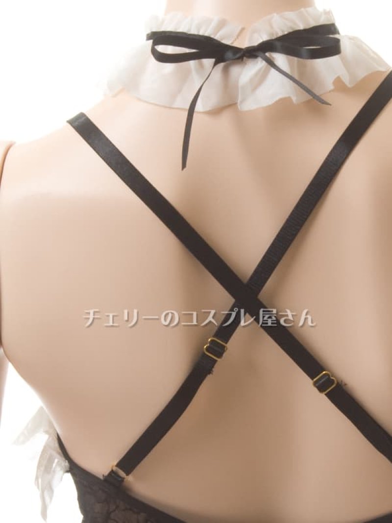 ボタンであいちゃう!オープンクロッチ ハイレグメイド服16