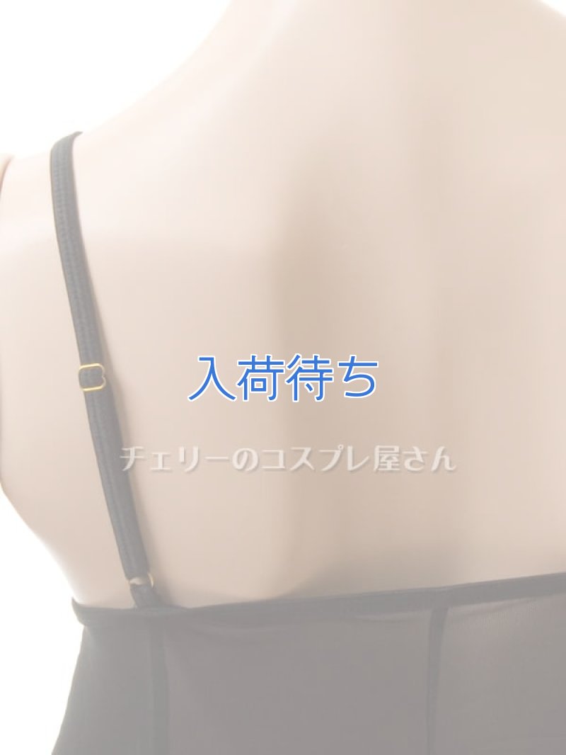 リボンのオープンバスト ベビードール・黒18