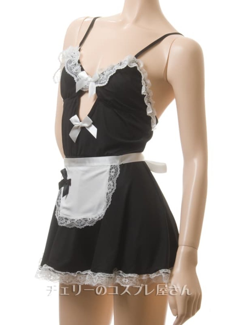 レース縁取り ショートスカートのメイド服10