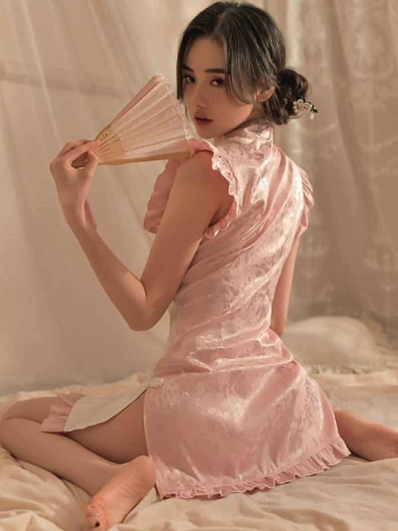 大胆でかわいいショートチャイナドレス4