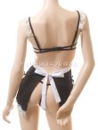 エプロンタイプ 編み上げバストのメイド服8