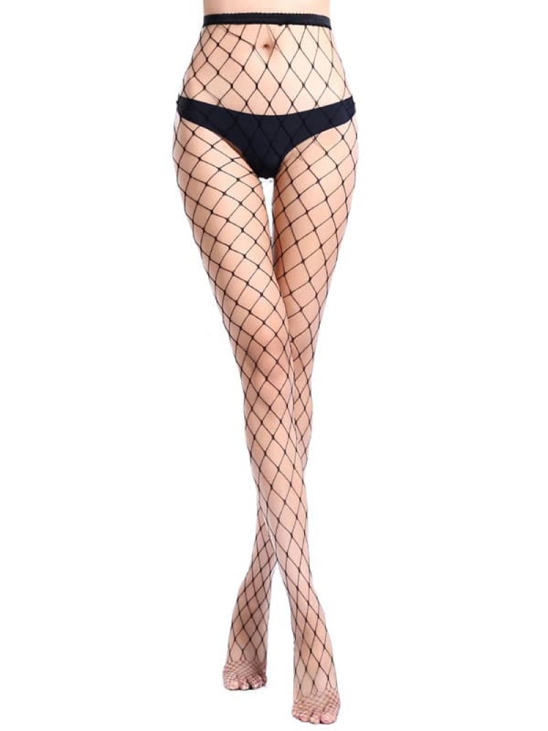 目の大きい 網パンティストッキング・黒3