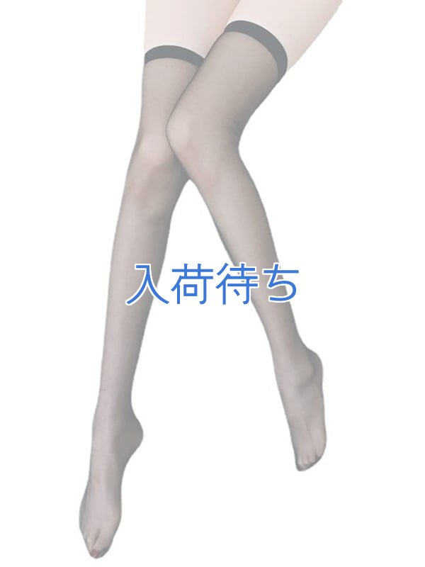シンプル ガーターベルト用ストッキング・黒1